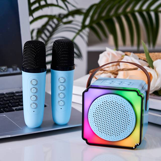 Home Party Wireless Speaker Set Professional Mid Bass for 5.3 IPX4 Waterproof RGB LED Lights Dual Microphone Custom Logo