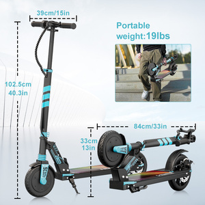 Envío rápido 180W alta calidad 24V batería plegable Scooter eléctrico plegable ciclomotor Scooters <span class=keywords><strong>para</strong></span> niños almacén de EE. UU. - Product Image 3