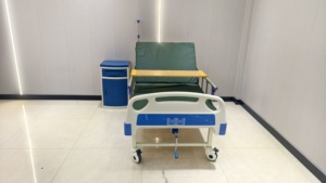 Lit <span class=keywords><strong>médical</strong></span> manuel HOCHEY MEDICAL, économique, réglable, équipement hospitalier, lit patient à commande monomanuelle, fonction simple. - Product Image 5