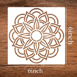 <span class=keywords><strong>Pochoir</strong></span> Mandala de 6 pouces pochoirs muraux modèle de <span class=keywords><strong>peinture</strong></span> réutilisable pochoirs de meubles pour <span class=keywords><strong>tissu</strong></span> en bois - Product Image 2