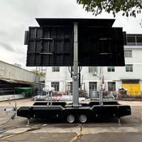 Remolque LED móvil para exteriores, plataforma P3.91, para tienda minorista y sala de exposiciones, cartelera publicitaria, 2 unidades