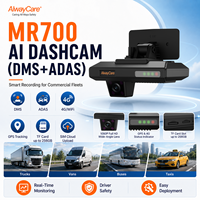 AlwayCare 4G AI Dash Cam dengan GPS Kartu SIM ADAS DMS Deteksi Kelelahan Pengemudi 1080P Penglihatan Malam Manajemen Armada Komersial