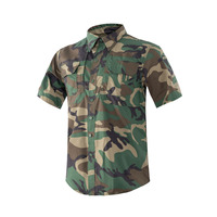 Chemise tactique à manches courtes multi-poches à motif camouflage personnalisé, vêtements tactiques pour hommes, vêtements d'extérieur