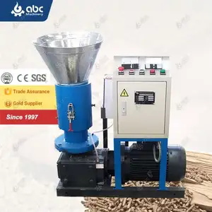 High Quality New Durable Small Mini Flat Die Bagasse Hay Pine Pellet Machine for Making Wood,Biomass,Sawdust,Pellets (SSW)