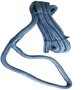 Donanma mavi 5/8 * 30FT naylon/Polyester/PP halat çift örgü palamar halatı halat