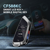 Clé de voiture intelligente prête pour le démarrage à distance avec écran LCD, verrouillage et déverrouillage automatiques sans clé pour l'accès au véhicule, 4 boutons