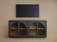 Français rétro en bois massif meuble TV buffet salon maison en détresse casier américain à quatre portes casier personnalisé