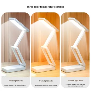 Đèn bàn làm bài tập cho học sinh có thể sạc lại 1200mA, Thiết kế gấp gọn dung lượng lớn, Đọc sách trong ký túc xá, Đèn bảo vệ mắt - Product Image 4