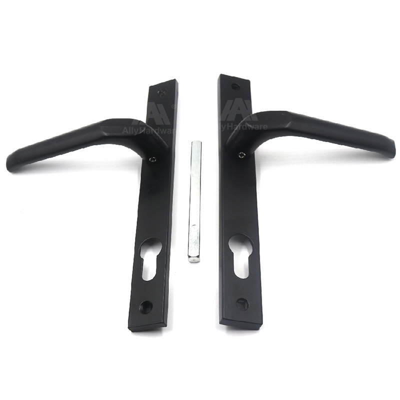 Modern Design Aluminum Alloy Spring Loaded Door Handle in Silver White Black Brown Charcoal for Bathroom & Bedroom