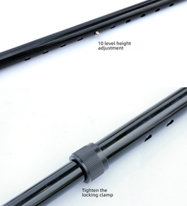 Canne de marche en aluminium à hauteur réglable avec poignée en T en plastique pour personnes âgées - Product Image 4