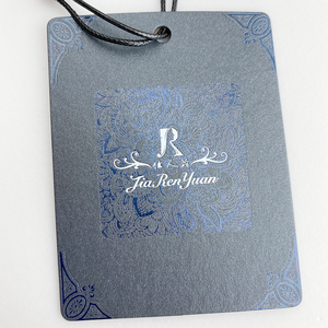 Tùy Chỉnh Bạc Holographic In Ấn Thương Hiệu Logo Giấy Hangtags Đối Với Trang Sức - Product Image 4