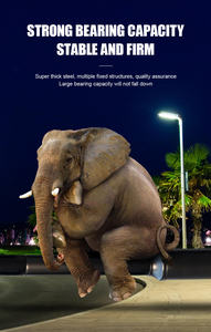 <span class=keywords><strong>Poteau</strong></span> d'éclairage public en acier <span class=keywords><strong>galvanisé</strong></span> <span class=keywords><strong>2m</strong></span> 2,5m 3m Personnalisable Allée Parking Terrain de basket-ball Mât d'éclairage élevé - Product Image 2