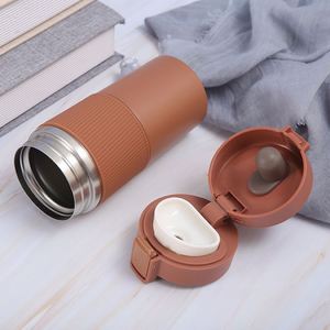 New Arrival Hot Sale 400ml Stainless Steel Vacuum Tumbler Home Office Travel <b>Mug</b> Silicone Sleeve Thermal Insulation Hot - Product Image 5