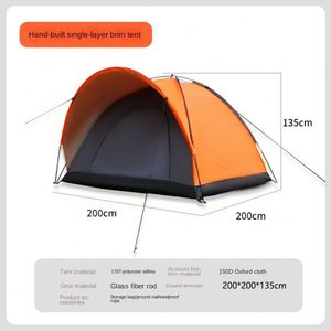 OEM/ODM Personnalisable, Imperméable et Coupe-Vent pour Toutes les Saisons, pour la Famille |   Tente de camping portable à une chambre en polyester pour l'extérieur - Product Image 5