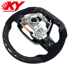 Customized carbon fiber leather LED RPM sports racing style steering <b>wheel</b> for Toyota Camry Corolla Avalon RAV4 EZ 2018-2024 - Product Image 3