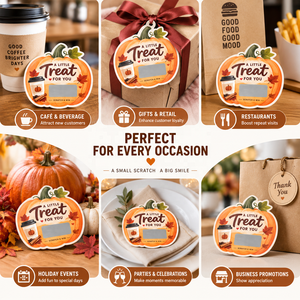 Halloween Trick or Treat Digital Printing Gloss Varnish Ghost Christmas Scratch off Game Cards for Activities - Product Image 3