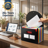 Carpeta de Archivos Expandible Multiusos Tamaño A4 para Producción en Masa, Carpeta de Archivos Tipo Acordeón Personalizada, Accesorios Creativos de Oficina, Carpeta de Archivos de Plástico