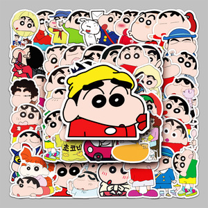Regalo promocional moda dibujos animados lindo <span class=keywords><strong>Shin</strong></span> <span class=keywords><strong>Chan</strong></span> dibujos animados pegatina impermeable coche casco equipaje decoración niños pegatina - Product Image 1