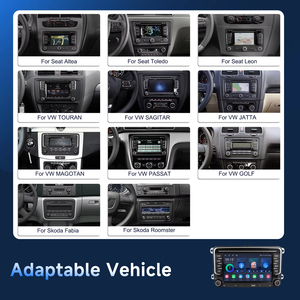 Autoradio Podofo 7'' per VW con CarPlay/Android Auto Wireless, Ricarica Rapida Type-C, OEM/ODM - Product Image 2