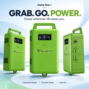 BLUETTI Home <span class=keywords><strong>Star</strong></span> 1 ระบบสำรองไฟฉุกเฉินสำหรับบ้าน 1200Wh LiFePO4 เครื่องกำเนิดพลังงานแสงอาทิตย์ 600W สถานีไฟฟ้าพกพาสำหรับตั้งแคมป์ - Product Image 1