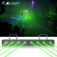 Barre lumineuse Laser à 8 yeux pour Dj Club, stroboscope vert, éclairage de Club
