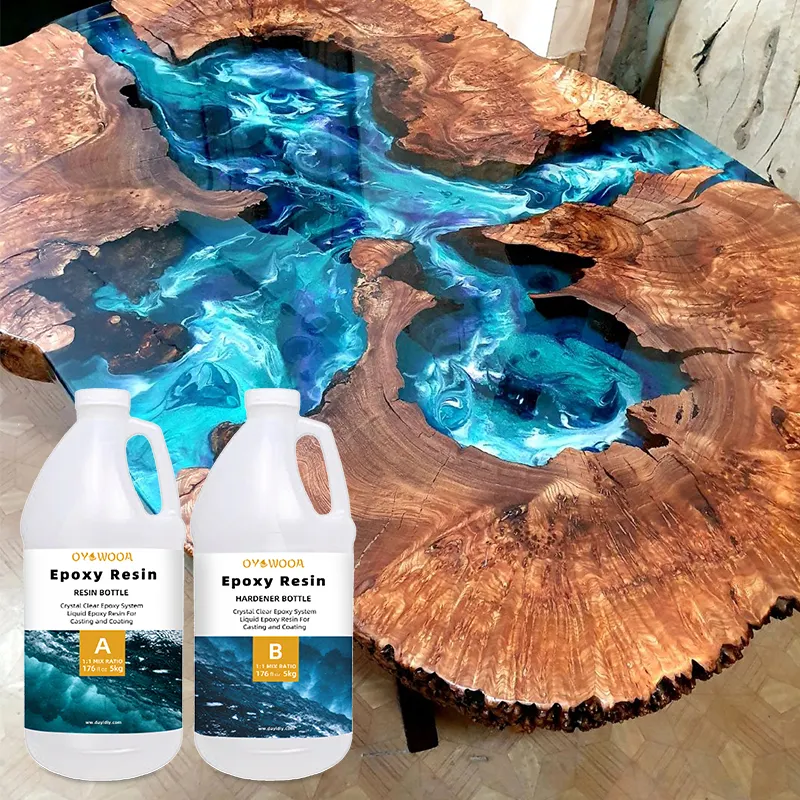Hot Sell high temperature epoxy resin diy liquid clear epoxy resin AB glue for river table casting acrylic epoxy resin