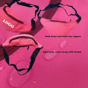 Venta al por mayor de fábrica, logotipo personalizado, estampado bordado para mujer, impermeable, nailon, lona, deporte, bandolera, cinturón en el pecho, riñonera - Product Image 6