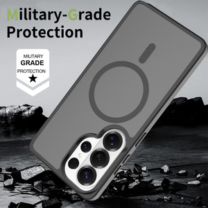 Étui magnétique robuste 2400G effet seconde peau pour Samsung Galaxy S25 S26 Ultra PC+TPU, <span class=keywords><strong>protection</strong></span> anti-rayures avec contour de <span class=keywords><strong>protection</strong></span> d'écran et de lentille surélevés - Product Image 5
