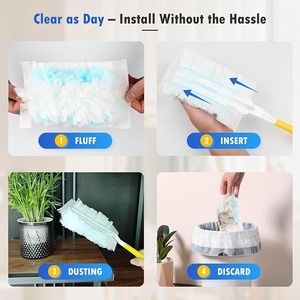 Microfiber <b>Duster</b> Refill Replacement <b>Feather</b> <b>Duster</b> Head Compatible with Swiffer Handle for Furniture Ceiling Fan Cleaning - Product Image 5