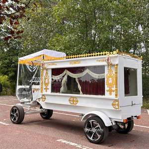 Cercueil de Luxe Personnalisé en Acier, Traîné par des Chevaux et Électrique, Chariot Funéraire, Véhicule de Cercueil, Vente Directe d'Usine - Product Image 2