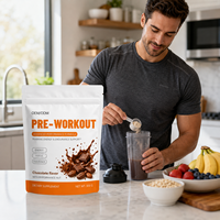 Poudre d'électrolytes OEM, nutrition sportive, saveur chocolat, mélanges d'électrolytes à la bêta-alanine et au citrulline, poudre pré-entraînement