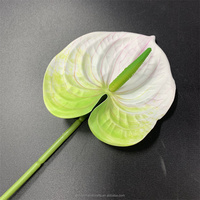 Vente flash : Plantes artificielles décoratives Anthurium au toucher réaliste, Anthurium en PU, fleur unique, Anthuriums.