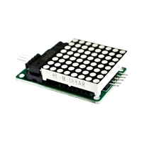 (bsc) Max7219 8*8 Merah Mcu Led Display Control Diy Kit Modul Dot Matrix Untuk Arduino