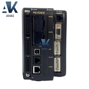 Keyence CV-5001เครื่องควบคุมระบบการมองเห็นมอเตอร์ AC พลาสติกความเร็วสูงพร้อมกล้องคู่สำหรับระบบอัตโนมัติในอุตสาหกรรม - Product Image 1