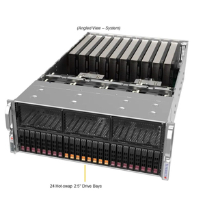 เซิร์ฟเวอร์แบบติดตั้งบนแร็ค AS‑4125GS‑TNRT2 4U รองรับซ็อกเก็ต SP5 สองช่อง รองรับซีพียู EPYC 9004 9005 สูงสุด 10 ช่อง PCIe5.0 GPU แบบกว้างสองเท่า 24×2.5 นิ้ว ช่องใส่ NVMe - Product Image 3