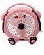 Ventilateur de table Pink Bear 10-12,9 pouces, moteur AC, oscillant, commande mécanique, 40W, plastique, usage domestique, avec minuterie, trois vitesses - Product Image 1