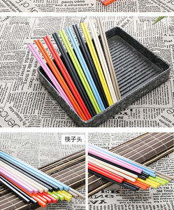 Vendedor caliente Palillos irrompibles Palillos personalizados reutilizables de plástico de melamina con logotipo Palillos Chinos - Product Image 6