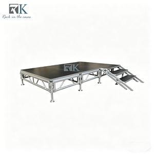 Easy Install Foldable Portable Aluminum Alloy and Plywood Square Modular <b>Stage</b> <b>Platform</b> - Product Image 1