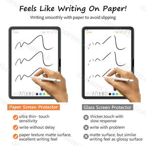 Écriture comme papier sensation Film PET dessin/croquis papier Film tactile sensible au gel Anti-éblouissement protecteur d'écran pour iPad Air 13 2024 - Product Image 2
