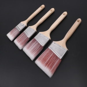 Jeu de pinceaux de peinture en vrac de haute qualité, brosses de peinture acrylique violette avec manche en bois, prix Direct d'usine - Product Image 3