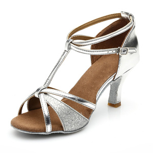 Nuove <span class=keywords><strong>Scarpe</strong></span> da Ballo Latino per Ragazze Tango Pole Dance <span class=keywords><strong>Scarpe</strong></span> da Ballo da Sala Tacco 7cm - Product Image 3