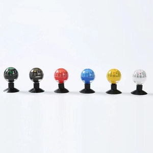 Boussole sphérique de voiture à bord avec ventouse, boule de guidage en plastique décorative multicolore pour l'extérieur, vente en gros - Product Image 6