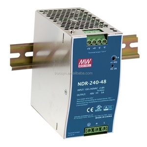 แหล่งจ่ายไฟ Meanwell รุ่น NDR-240-48 แบบติดตั้งบนราง Din กำลังไฟ 240 วัตต์ 48 โวลต์ แบบบาง พร้อม PFC กระแสไฟขาออก 5 แอมป์ สำหรับใช้งานในอุตสาหกรรม - Product Image 2