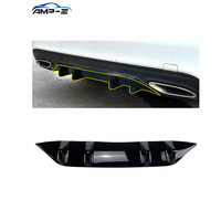 AMP-Z usine fournie Auto accessoires pare-chocs arrière lèvre séparateur pour Mercedes Benz classe C W205 lifting 2019-2021