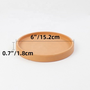 Maceta de arcilla de terracota de 6 pulgadas al por mayor, bandeja redonda para plantas, platillo para jardín, hogar, guardería, decoración de habitación, platillo de arcilla, maceta para flores - Product Image 6