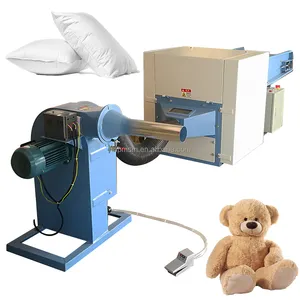 Jouet en peluche de remplissage de fibre de boule en gros d'usine équipement de Machine de remplissage de fibre d'oreiller d'ouvreur de fibre de petit budget en vente