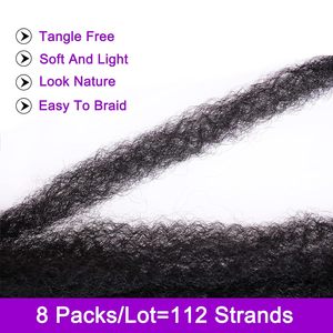 Capelli Sintetici <span class=keywords><strong>Afro</strong></span> Kinky Ricci da 18 Pollici per Treccine Marley, <span class=keywords><strong>Extension</strong></span> per Crochet, Pre-stirati, Ignifughi, di Fabbrica - Product Image 5