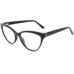 New Design Acetate Fashion Eyeglasses Frames Cat Eye Lady Optic Glasses Frame For Women
