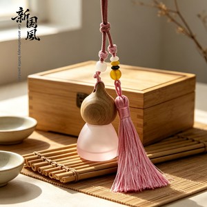 New <b>Car</b> Air Freshener Pendant Tassel-style Gourd-shaped Rearview <b>Mirror</b> Empty Perfume Bottle <b>Car</b> Interior Air Freshener Ornament - Product Image 3