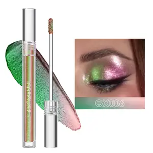 DX Langmanni Chamäleon flüssiger Lidschatten 3 Farben nachhaltig wasserfest perlglanz Glitter schillernder Lidschatten Make-up Kosmetik